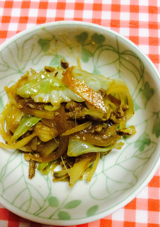 挽肉と野菜の味噌炒め-レシピのメイン写真