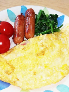 納豆チーズオムレツ♪-レシピのメイン写真