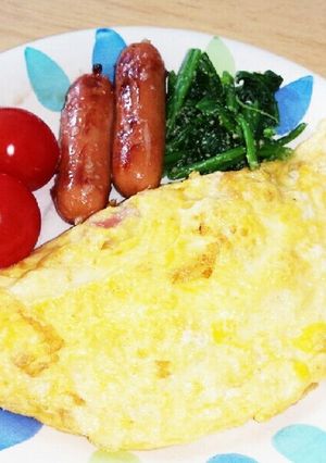 納豆チーズオムレツ♪-レシピのメイン写真