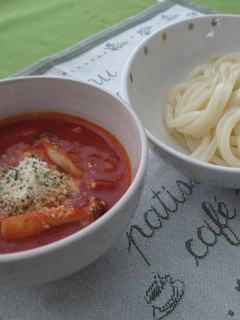 トマトつけうどん-レシピのメイン写真