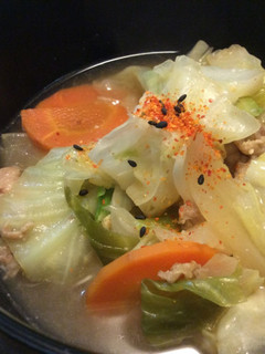 キャベツの豚汁-レシピのメイン写真
