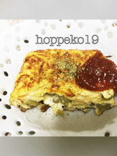 グリンピースとプロセスチーズの卵焼き-レシピのメイン写真