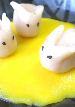 【簡単】十五夜 月見うさぎ団子♪-レシピのメイン写真