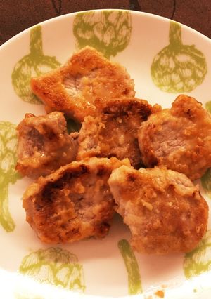 超簡単！豚モモ1口カツの味噌焼き♡-レシピのメイン写真