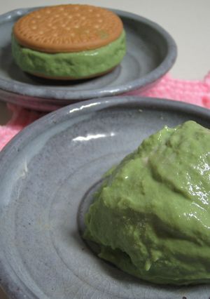ヘルシー♪お豆腐抹茶アイス☆隠し味は・・-レシピのメイン写真