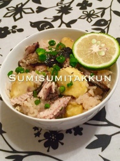 秋の味覚♪秋刀魚とたっぷり栗ご飯☆-レシピのメイン写真