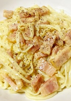 うどんdeカルボナーラ-レシピのメイン写真