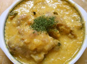 簡単！　鶏もも肉の　カボチャクリーム煮♡-レシピのメイン写真