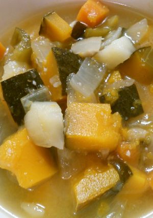 カボチャとじゃが芋　野菜のアジアンスープ-レシピのメイン写真