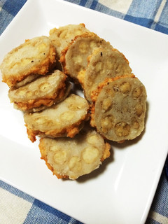 レンコンはさみ揚げ・ピーマン肉詰め-レシピのメイン写真