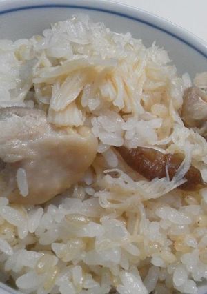 ホタテ水煮缶で炊き込みご飯-レシピのメイン写真