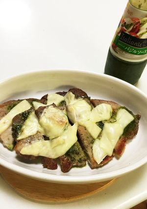 豚ロースのバジルチーズ-レシピのメイン写真