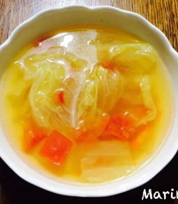 白菜とトマトのコンソメスープ-レシピのメイン写真