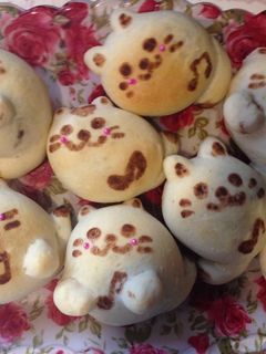 ねこちゃんパン♪-レシピのメイン写真