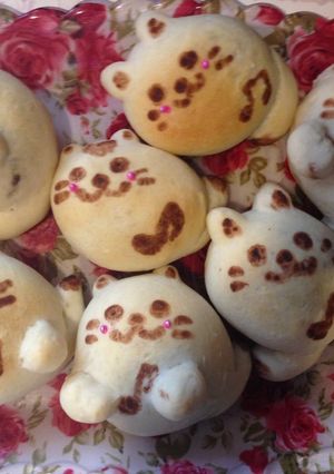 ねこちゃんパン♪-レシピのメイン写真
