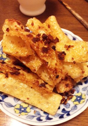油揚げの簡単おつまみ ラー油風味-レシピのメイン写真