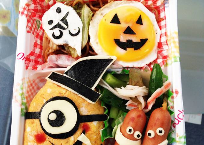 ミニオンのハロウィン弁当☆ by ☆ゆかりーぬ☆ 【クックパッド】 簡単おいしいみんなのレシピが392万品