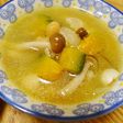ほっこりかぼちゃときのこのコンソメスープ