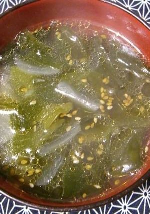 焼肉に合うわかめスープ!-レシピのメイン写真