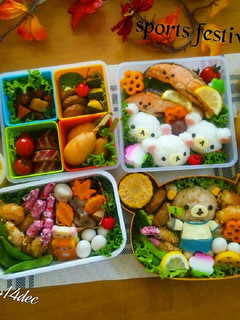 リラックマ運動会弁当-レシピのメイン写真