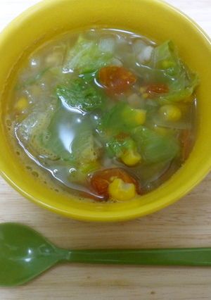 忙しい朝のサラダ・スープ-レシピのメイン写真