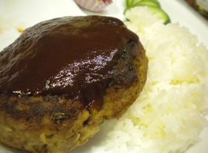 こうや豆腐（粉）で栄養アップなハンバーグ-レシピのメイン写真