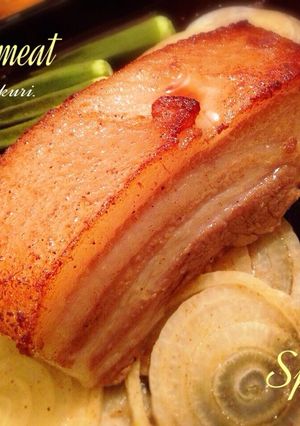 豚ブロック肉スパイス漬け〜オーブン焼き！-レシピのメイン写真