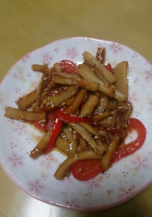 細切り蓮根きんぴら-レシピのメイン写真