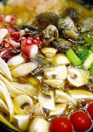 ホットプレートでアヒージョ☆-レシピのメイン写真