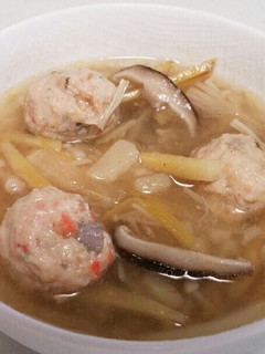 ★生姜でぽかぽか★鳥団子の中華スープ-レシピのメイン写真
