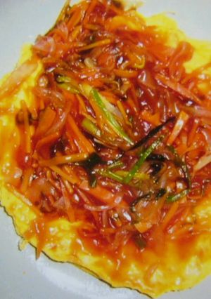 ☆薄焼き卵の甘酢あんかけ☆-レシピのメイン写真