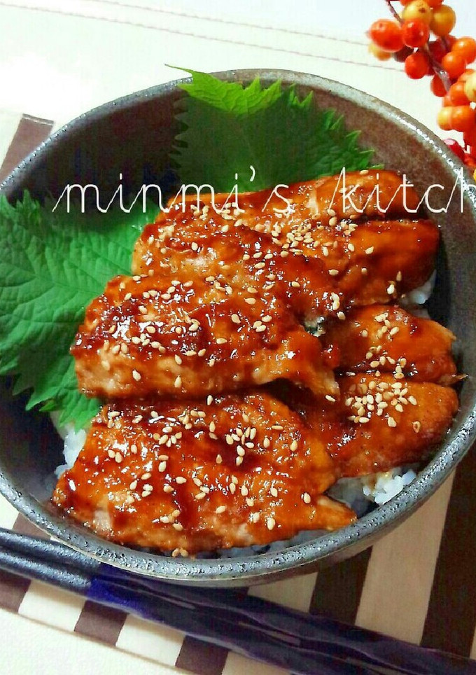 秋刀魚の蒲焼き丼♡-レシピのメイン写真