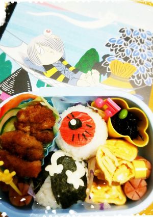 ゲゲゲの鬼太郎、目玉のおやじ弁当-レシピのメイン写真