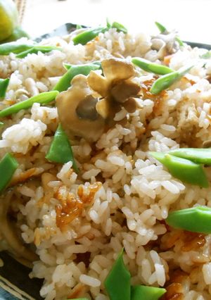 キノコと新生姜の炊き込みご飯-レシピのメイン写真