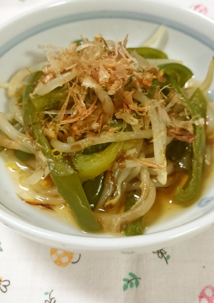 ピーマンともやしの煮浸し-レシピのメイン写真