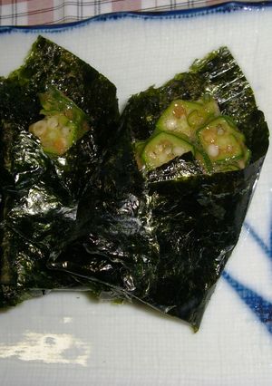 オクラの梅和え☆磯つつみ-レシピのメイン写真