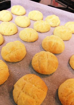 ミニミニメロンパン風クッキー-レシピのメイン写真