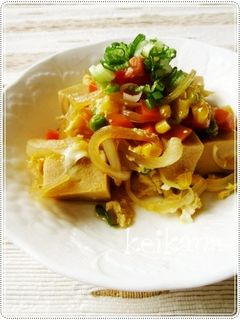 あり合わせで作る♪こうや豆腐の卵とじ♡-レシピのメイン写真