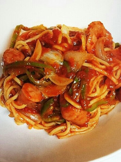 ナポリタン風トマトソースパスタ-レシピのメイン写真