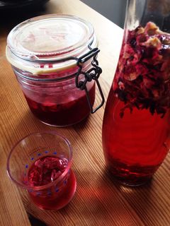 ハイビスカス+ローズのハーブビネガー-レシピのメイン写真