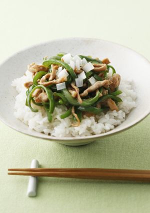 豚肉とピーマンのうま煮丼-レシピのメイン写真