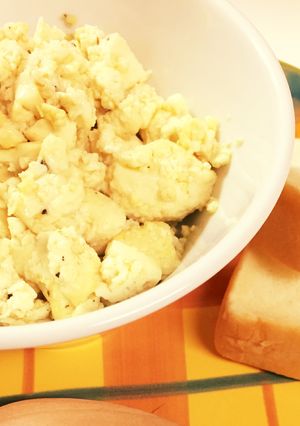 豆腐のオリーブオイル炒めonトースト-レシピのメイン写真