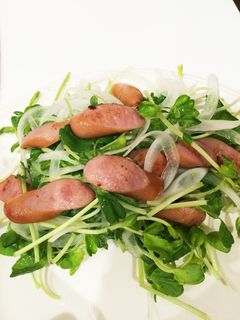 簡単!あっさり豆苗サラダ-レシピのメイン写真