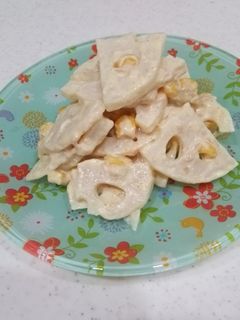 超簡単★レンコンのカレー風味サラダ-レシピのメイン写真