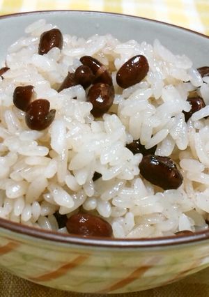 レンジでお赤飯(「お赤飯の素」で簡単に）-レシピのメイン写真