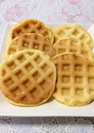 ワッフルメーカーがないけど焼きワッフル♡-レシピのメイン写真
