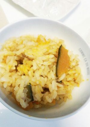 たっぷりカボチャで♡簡単炊き込みご飯-レシピのメイン写真
