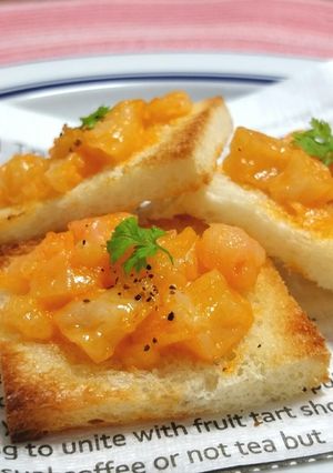 えび焼売で えびパン風トースト-レシピのメイン写真