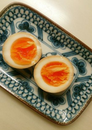 ゆで卵のにんにく醤油漬け-レシピのメイン写真
