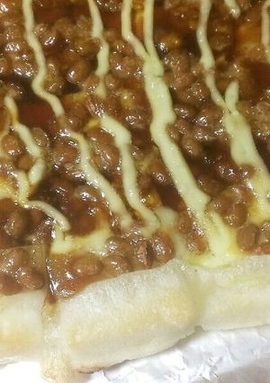 ずぼら料理★納豆もちピザ-レシピのメイン写真